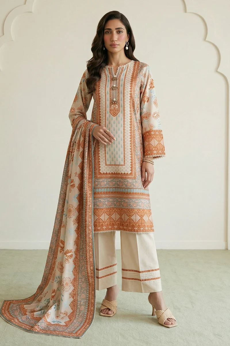 Zellbury | Shirt Shalwar Dupatta - 0944