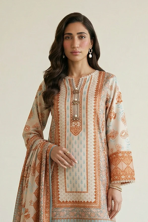 Zellbury | Shirt Shalwar Dupatta - 0944