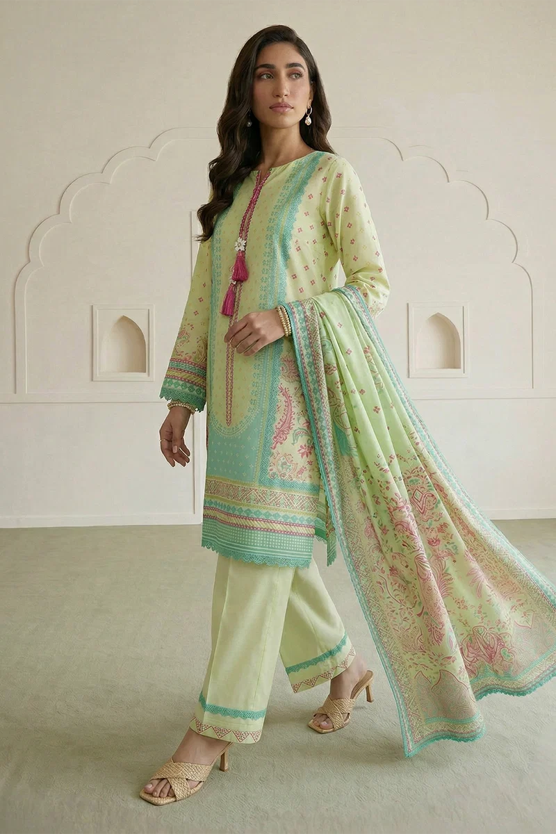 Zellbury | Shirt Shalwar Dupatta - 1014