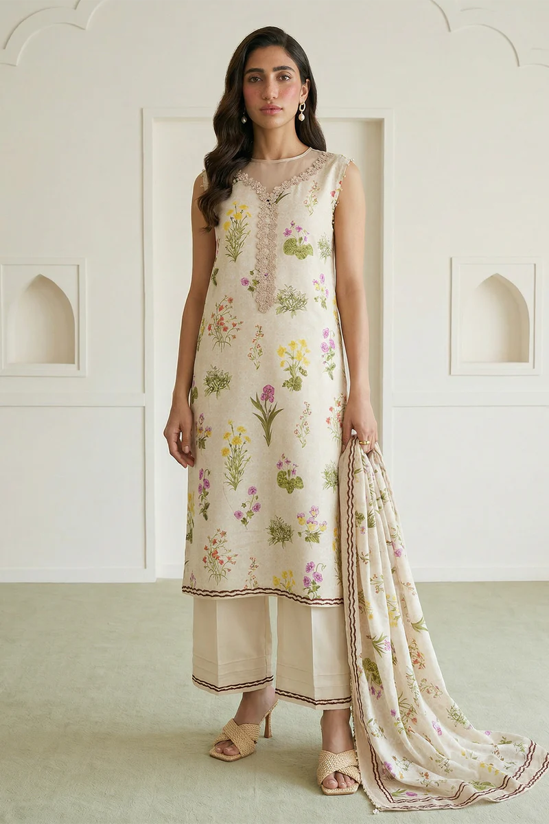 Zellbury | Shirt Shalwar Dupatta - 1018