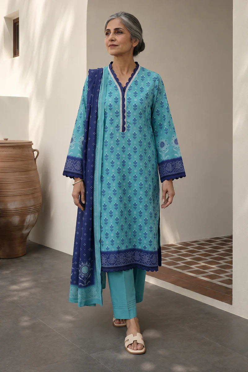 Zellbury | Shirt Shalwar Dupatta - 8009