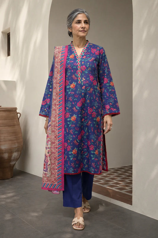Zellbury | Shirt Shalwar Dupatta - 8014