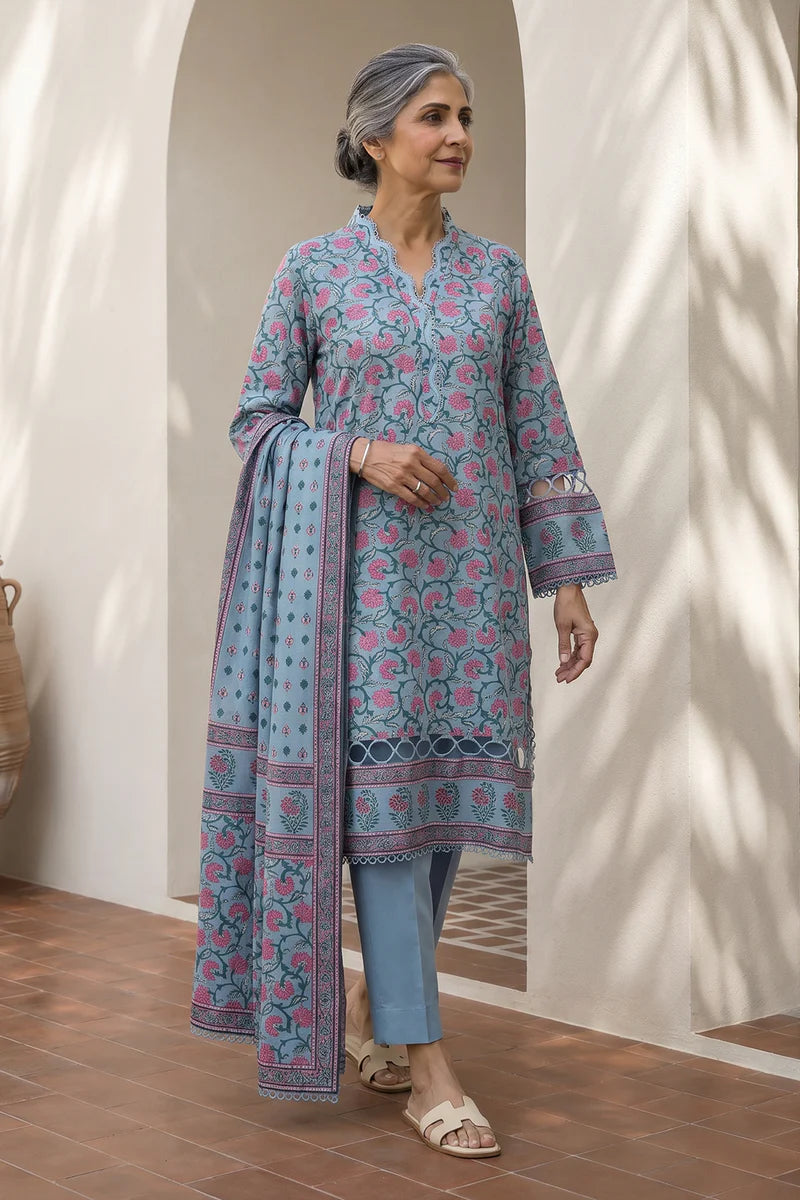 Zellbury | Shirt Shalwar Dupatta - 8022
