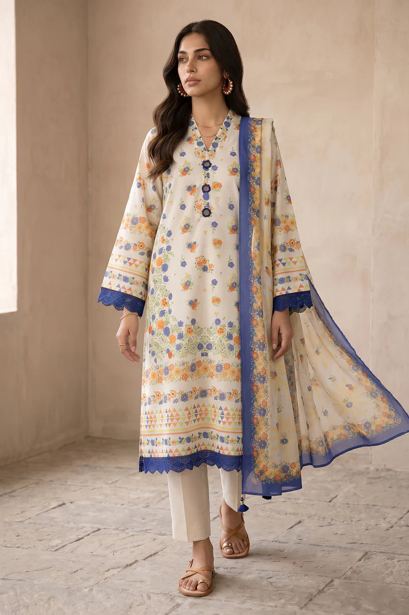 Zellbury | Shirt Shalwar Dupatta - 8114