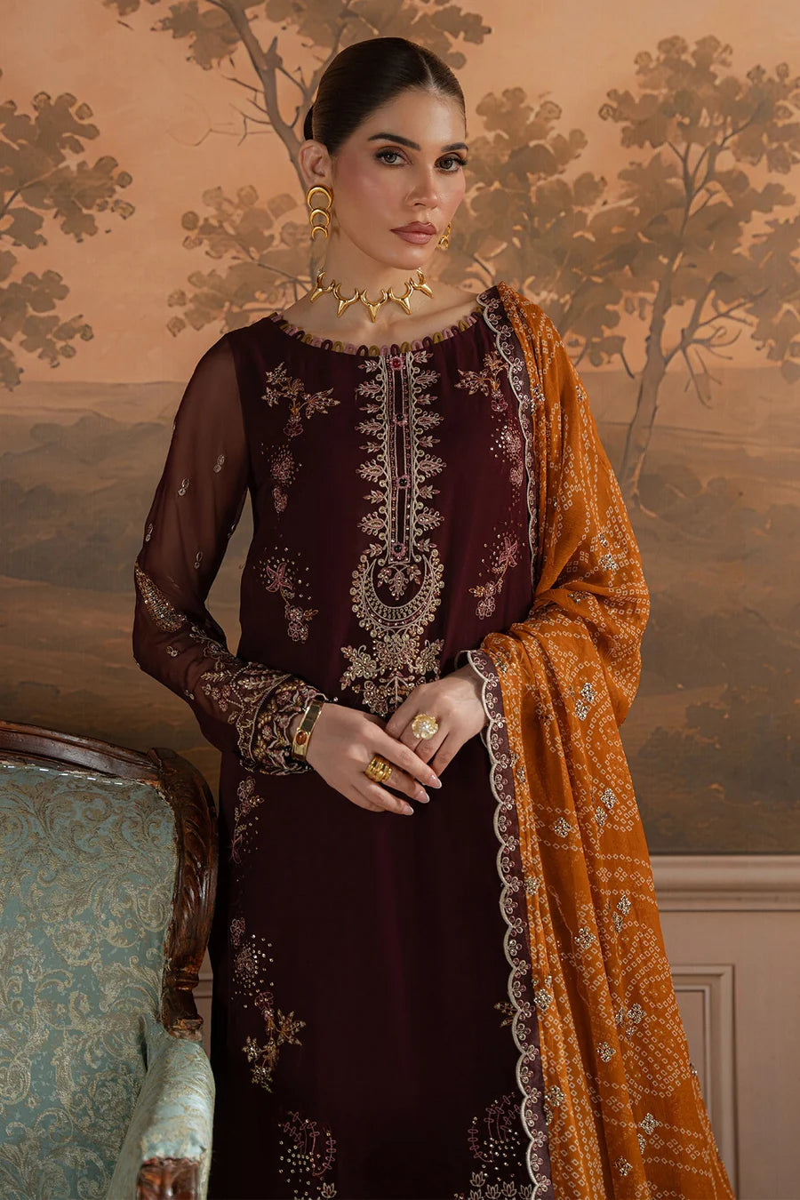 AM-47 | Nureh Amaya Chiffon Luxury Ensemble