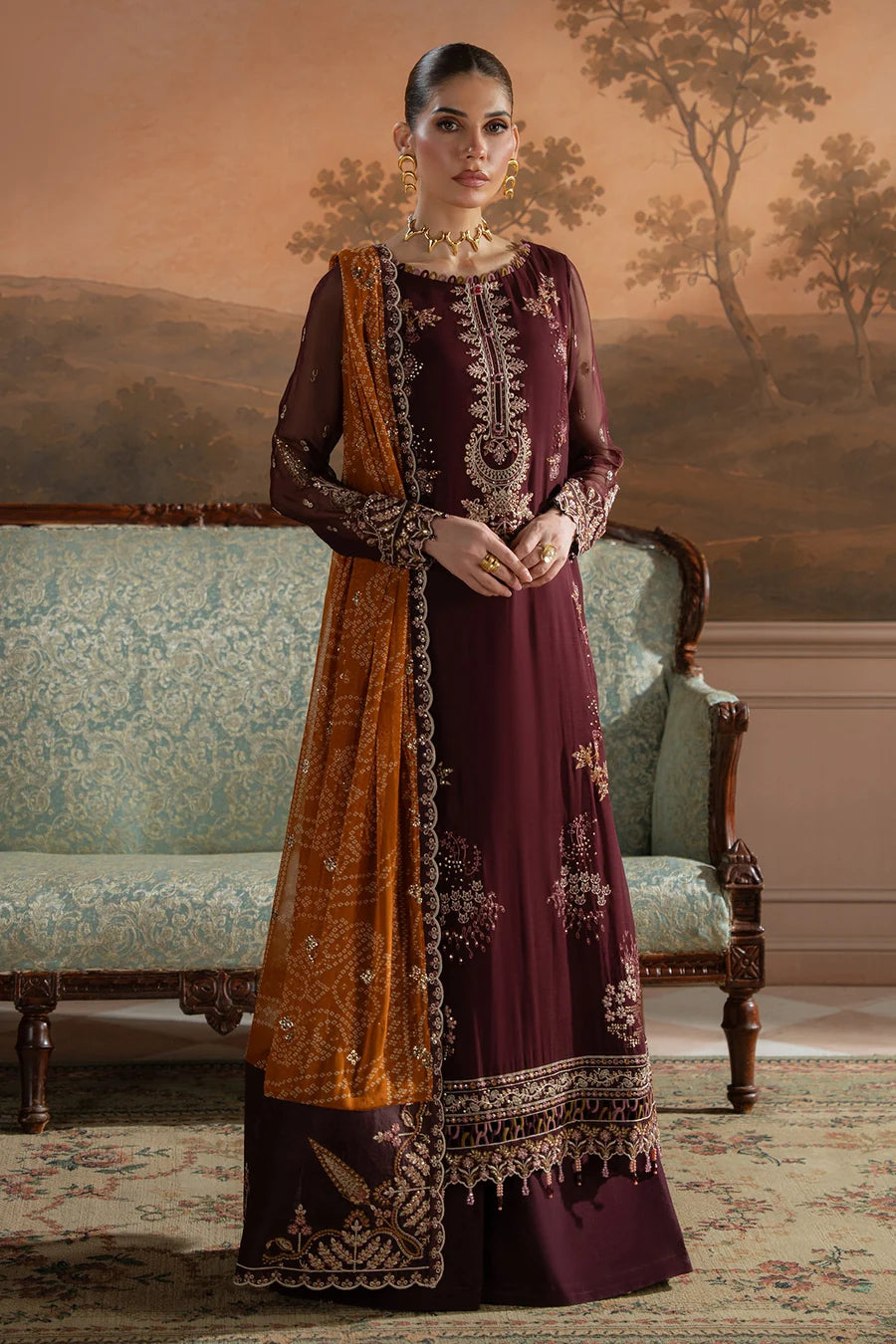 AM-47 | Nureh Amaya Chiffon Luxury Ensemble