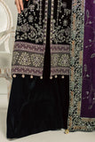 NW-136 | Nureh Maya 3Pc Embroidered And Embellished Velvet