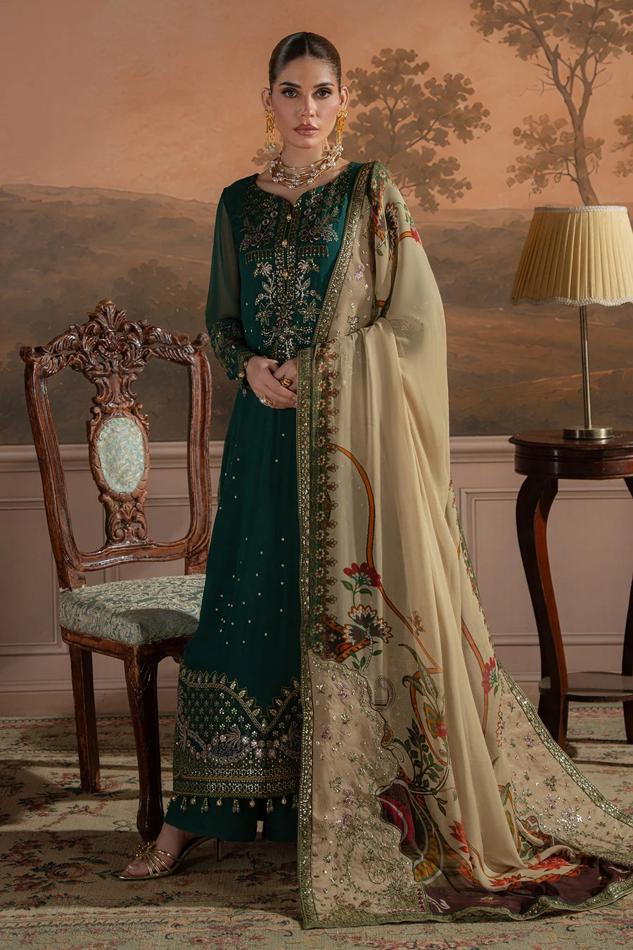 AM-44 | Nureh Amaya Chiffon Luxury Ensemble