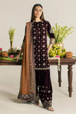NW-134 | Nureh Maya 3Pc Embroidered And Embellished Velvet