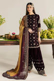 NW-134 | Nureh Maya 3Pc Embroidered And Embellished Velvet