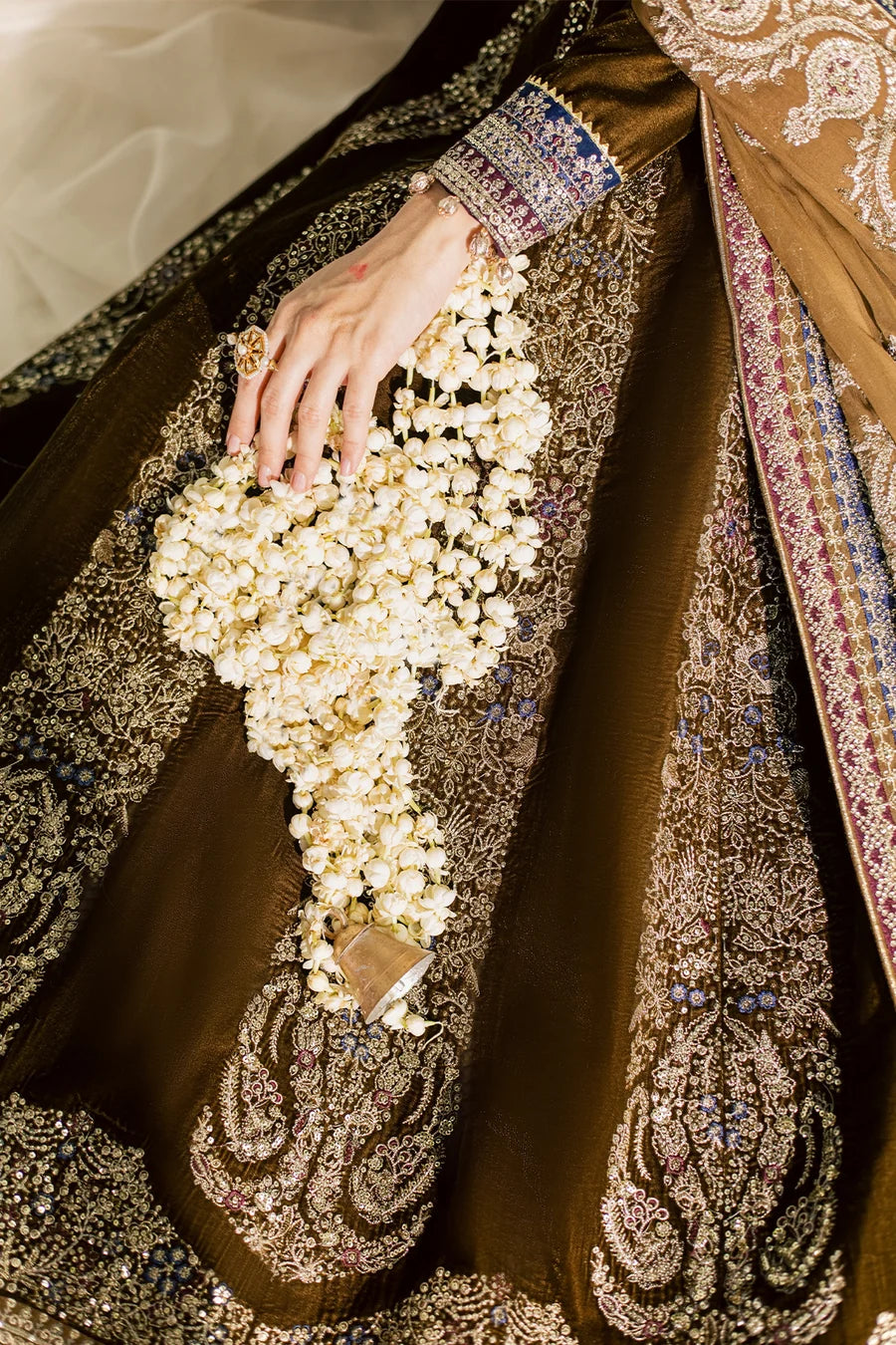 NW-133 | Nureh Maya 3Pc Embroidered And Embellished Velvet