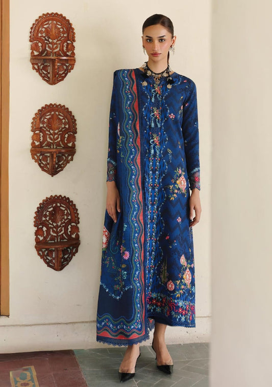 Qalamkar QPrints Unstitched Jacquard Weaved 3Pc Suit QW-14