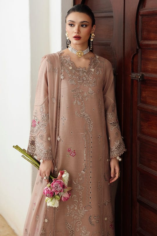 Qalamkar Qline Embroidered Linen Unstitched 3Pc Suit