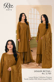 Janan Luxury Winter Collection Premium Suit by Riaz Arts (Peach)