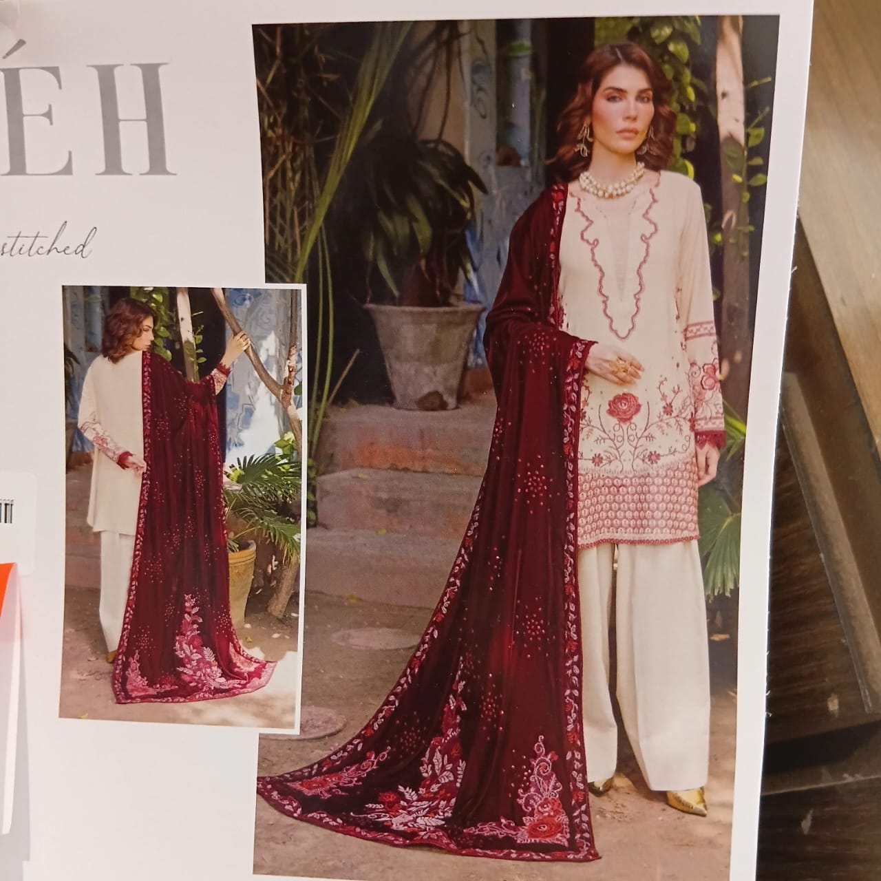 Nuréh Exclusive Luxury Unstitched - Emerald Opulence Ensemble