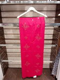 Premium Embroidered Lawn Shawl – Elegant Soft Fabric with Fancy Border