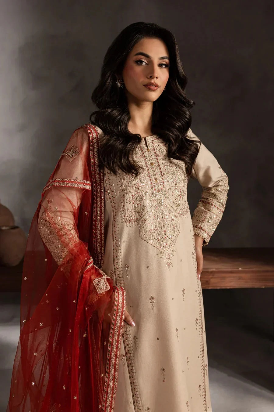 LUXURY PRET READY TO WEAR (3PC) - GULPOSH BY MISBAH
