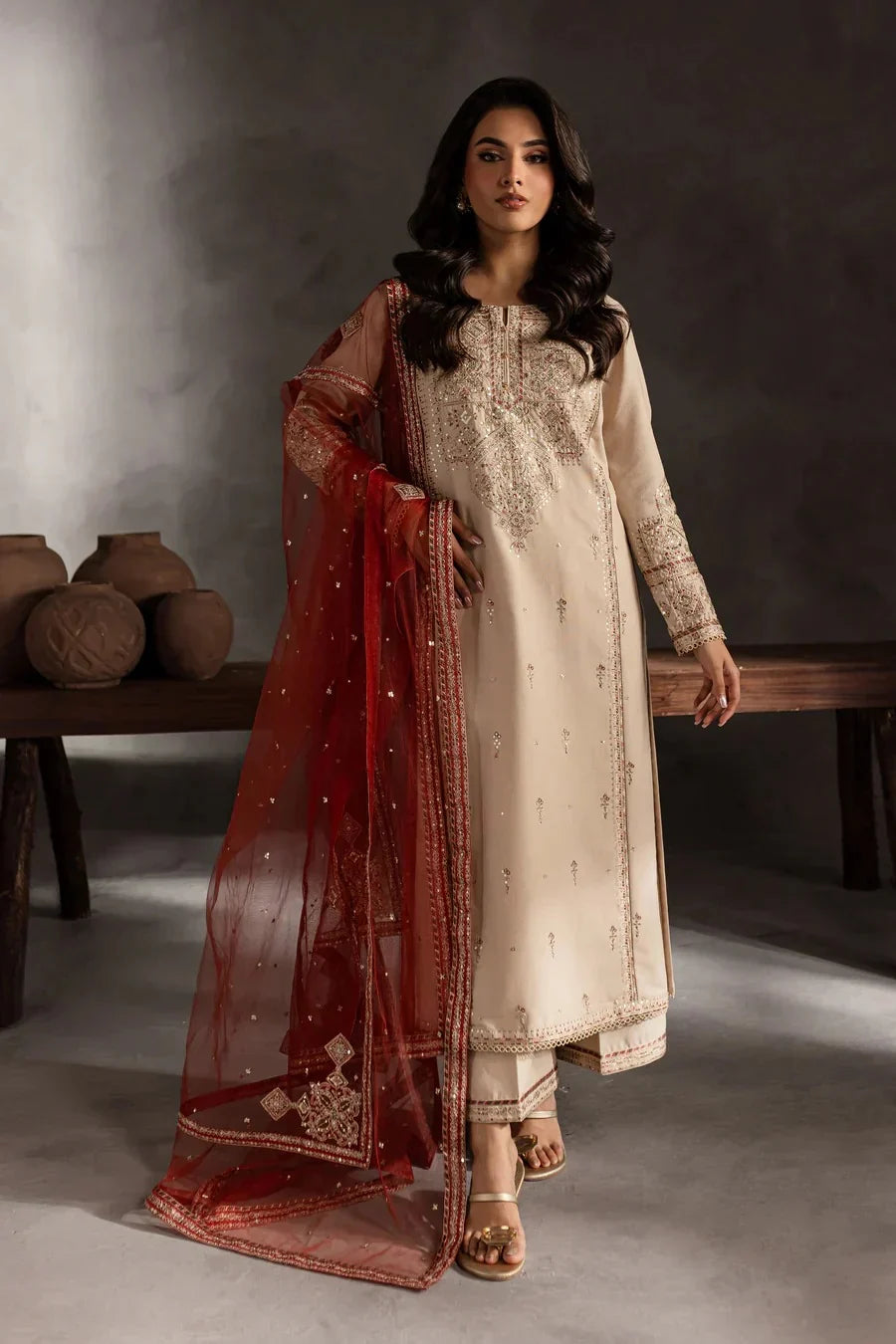 LUXURY PRET READY TO WEAR (3PC) - GULPOSH BY MISBAH