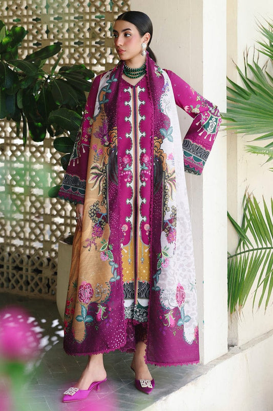 Qalamkar Unstitched Linen Printed Collection