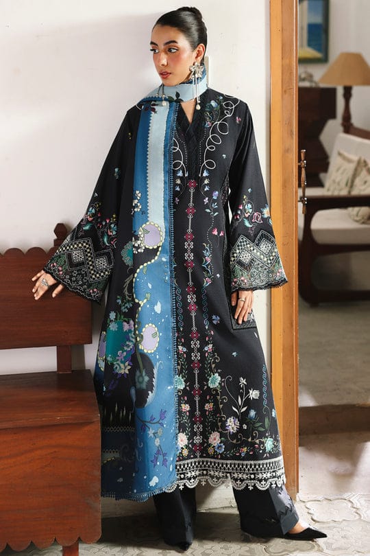 Qalamkar QPrints Unstitched Jacquard Weaved 3Pc Suit