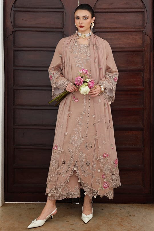 Qalamkar Qline Embroidered Linen Unstitched 3Pc Suit