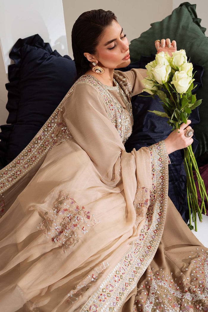 NUREH Maya Embroidered Velvet Unstitched 3Pc Suit NW-108