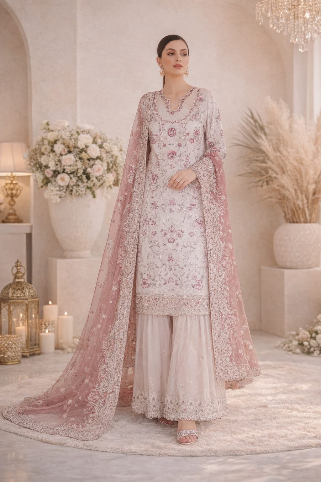 Ramsha Rashmi WA-581 | Majestic Embroidered Wedding Ensemble