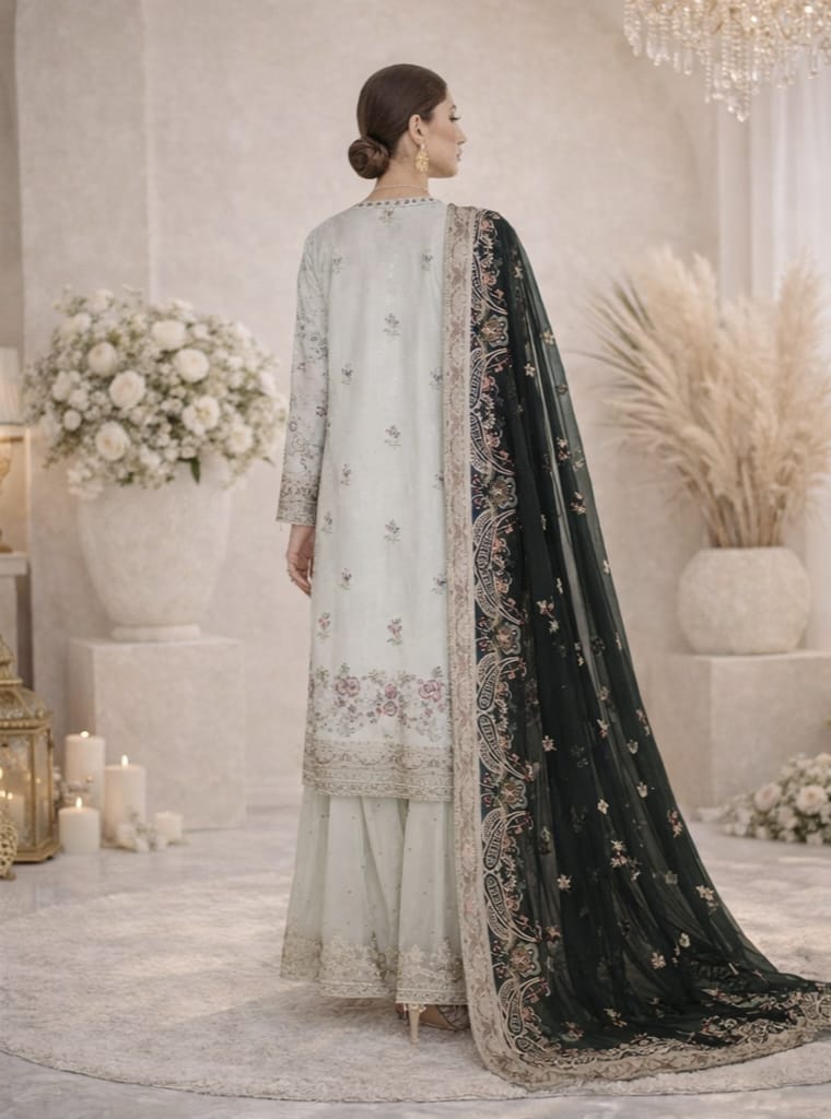 Ramsha Rashmi WC-581 | Majestic Embroidered Wedding Ensemble