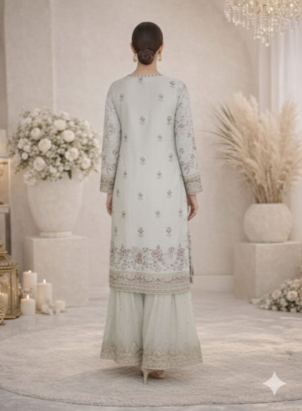 Ramsha Rashmi WC-581 | Majestic Embroidered Wedding Ensemble