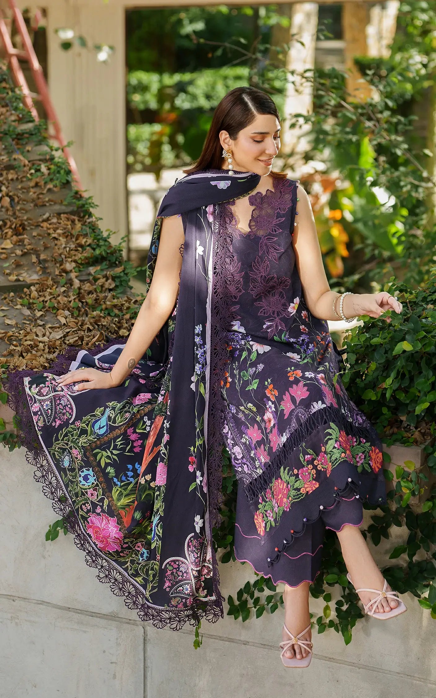 Winter Rose  3pcs Embroidered Unstitched Winter