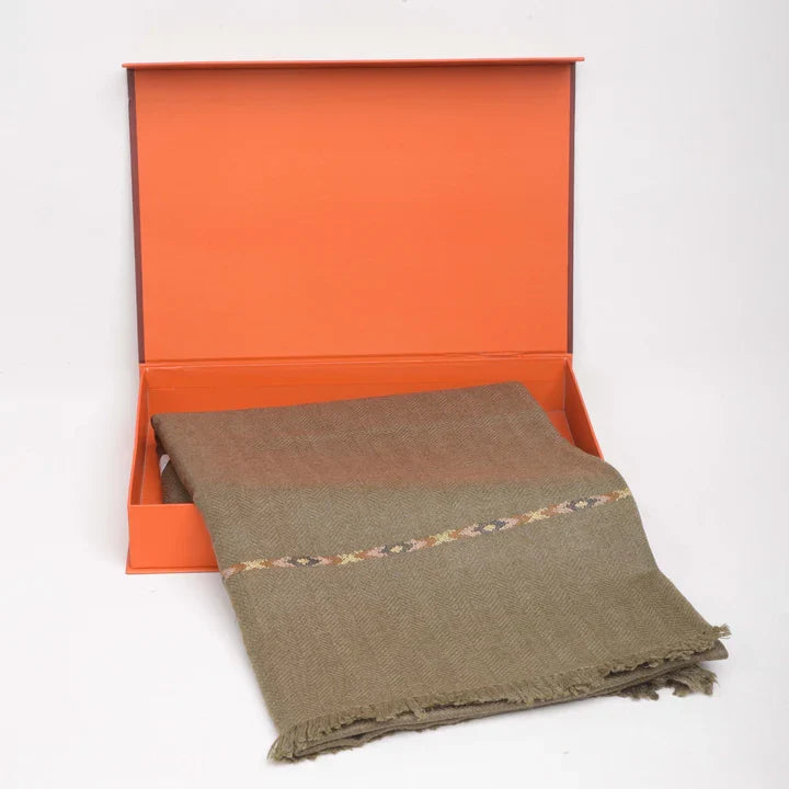 Dynasty Premium Mens Pure Wool Lux Woolen Shawl