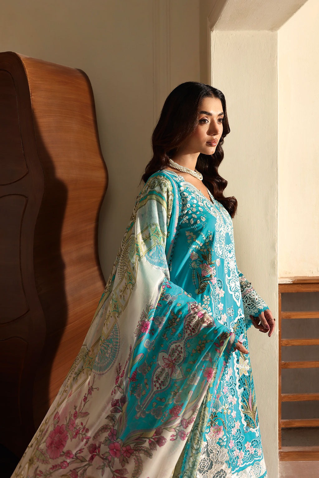 Andaaz by Ramsha Z-1307 | Embroidered 3 Piece Unstitched Suit