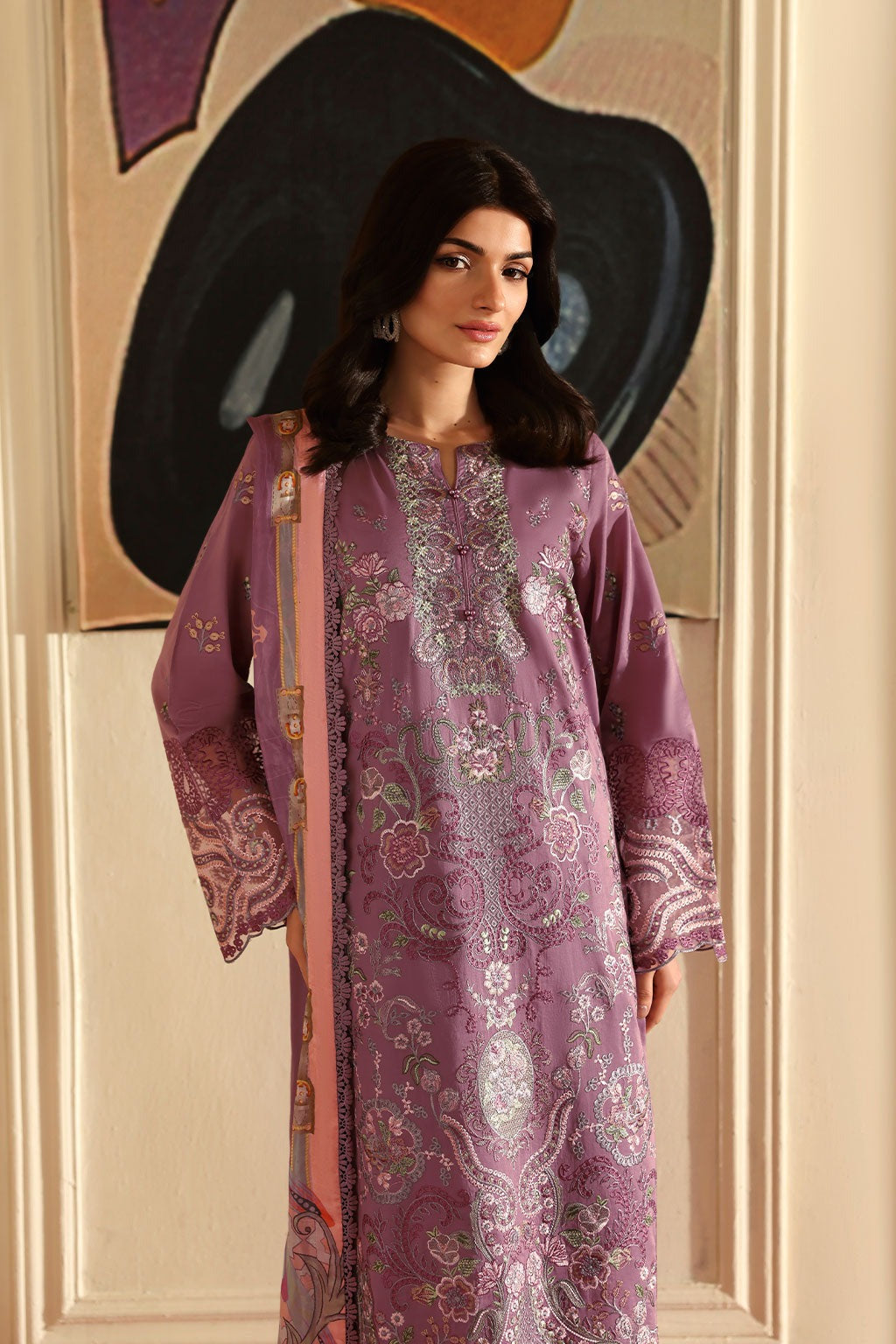 Andaaz by Ramsha Z-1309 | Embroidered 3 Piece Unstitched Suit