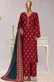 Bin-Saeed 3 Piece Printed Stitched Khaddar | KD-14