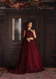 Zarif Rouge Formals ZRW 02 MABEL - Sequins Embroidered Net 3-Piece Suit