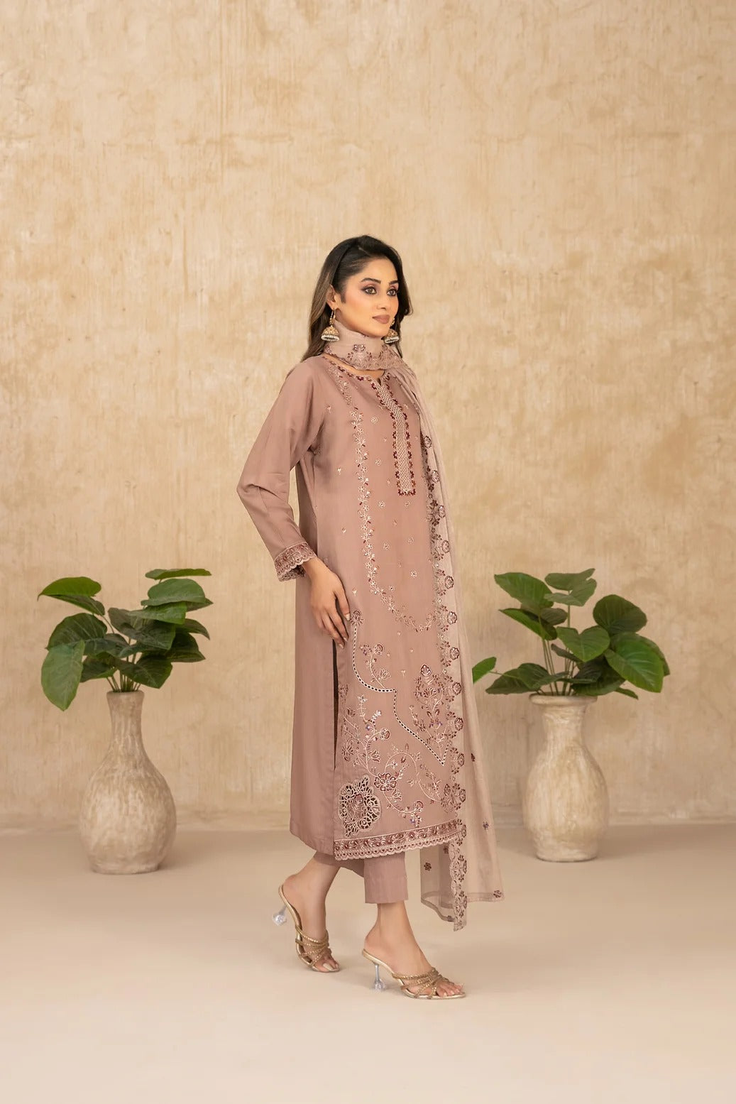 WYRA BY TAWAKKAL 3pcs Un-Stitched Emb Viscose - D-5861