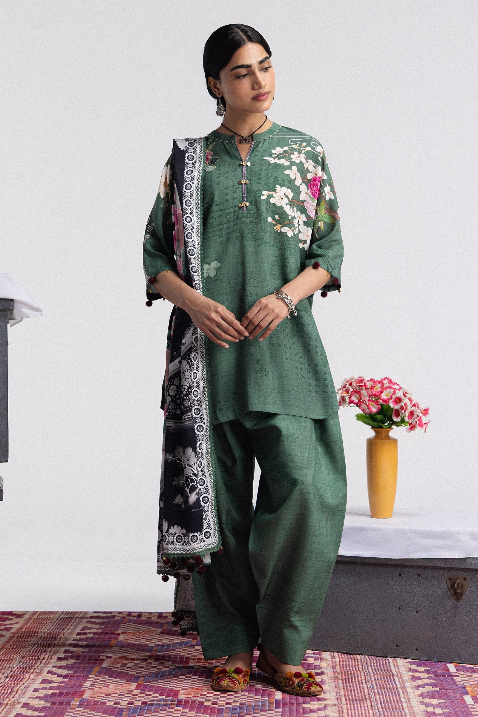Hana-2B | Coco Prints by Zara Shahjahan Unstitched 3 Piece Linen