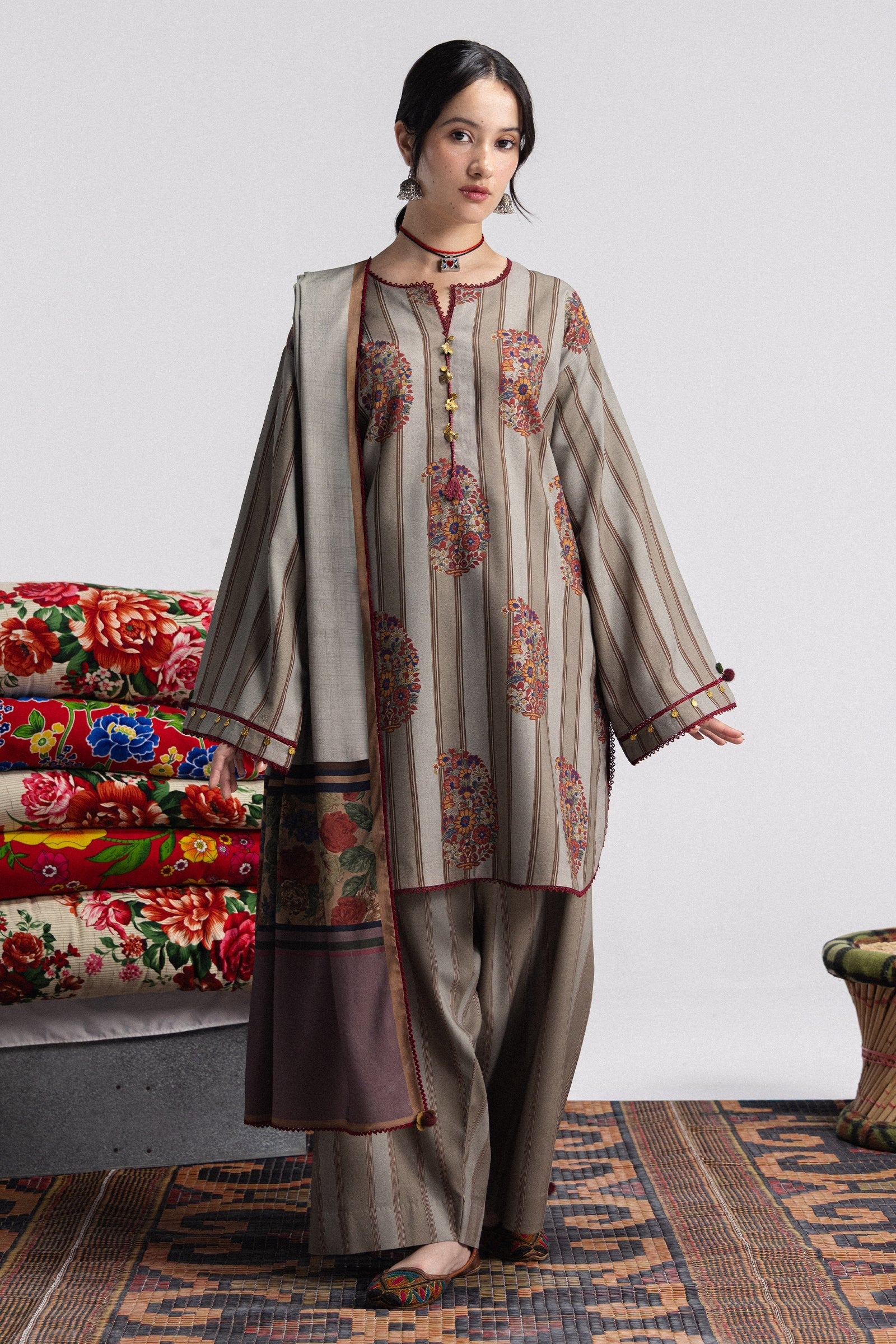 Rania-4A | Coco Prints by Zara Shahjahan Unstitched 3 Piece Linen