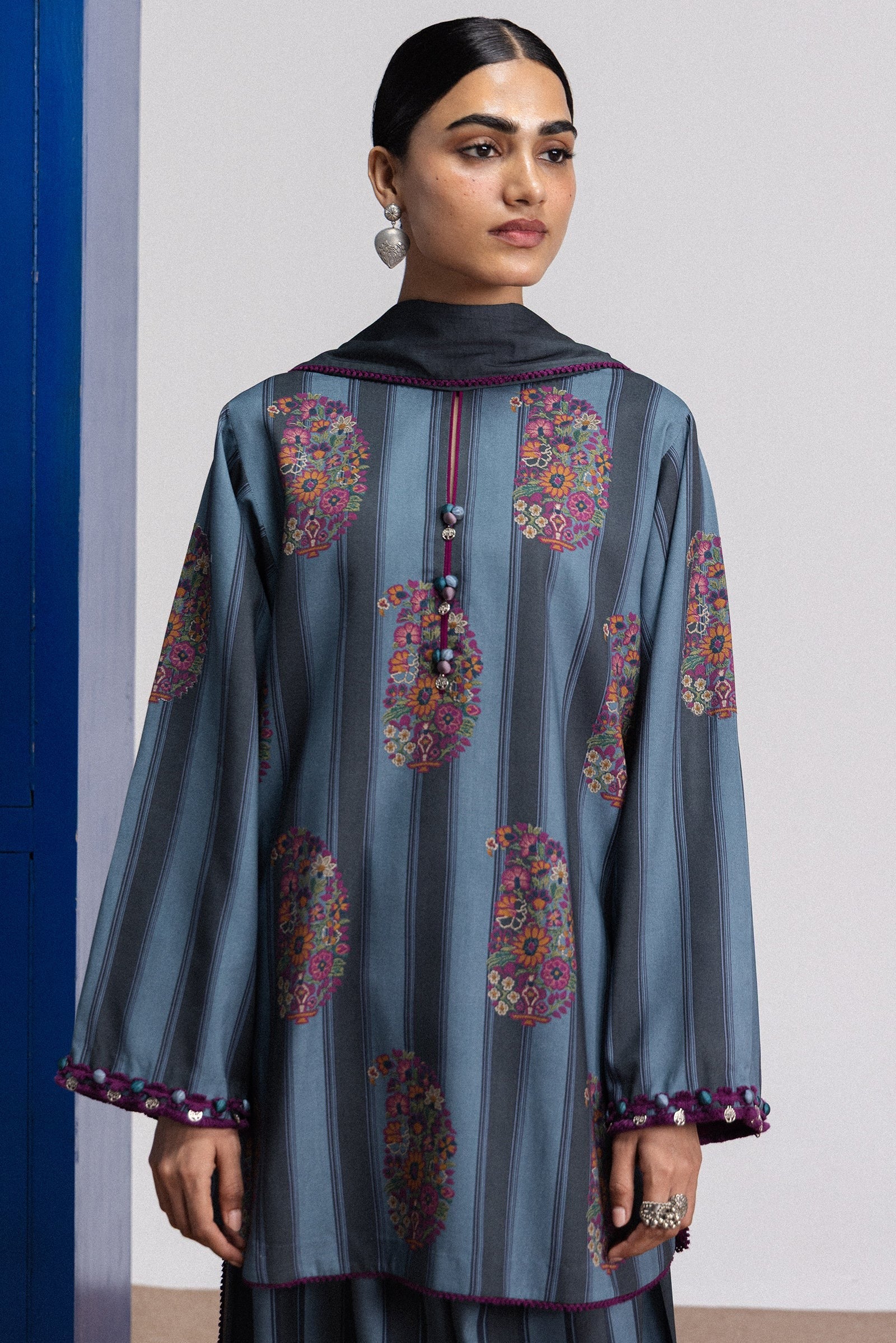 Rania-4B | Coco Prints by Zara Shahjahan Unstitched 3 Piece Linen