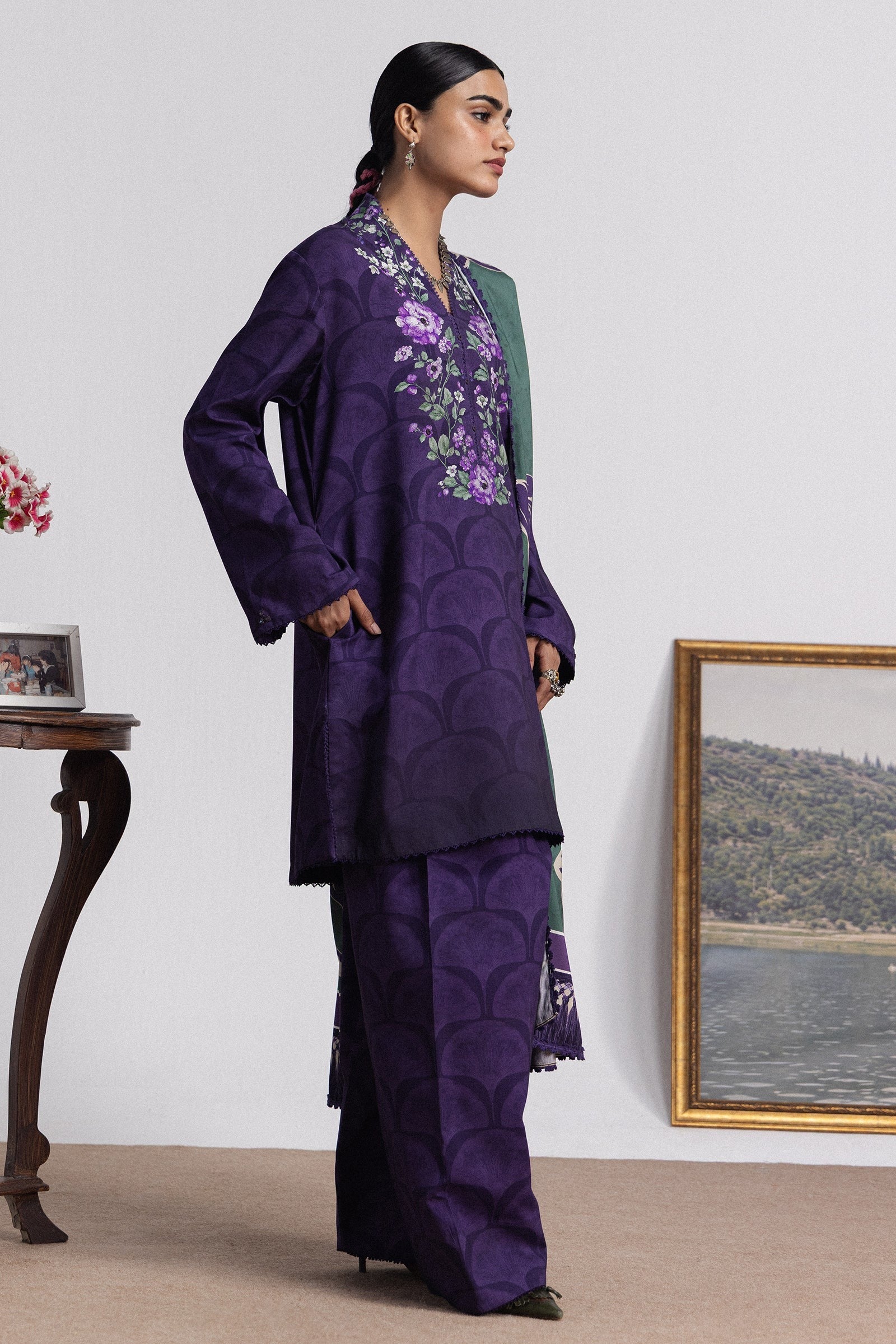 Mira-1A | Coco Prints by Zara Shahjahan Unstitched 3 Piece Linen