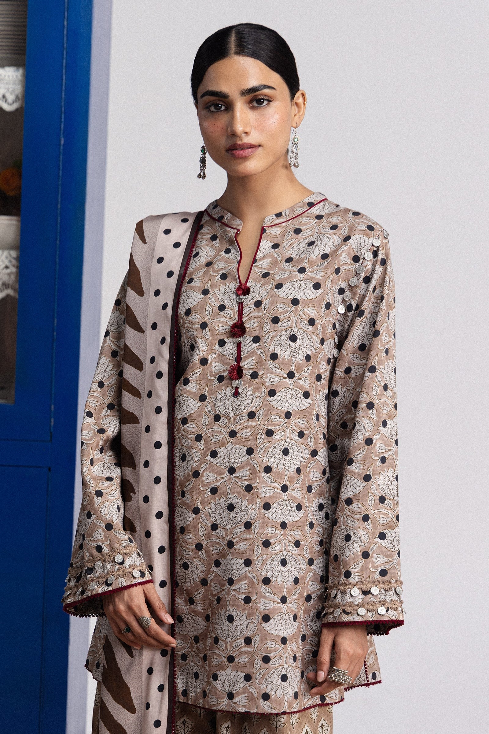 Elowen-7B | Coco Prints by Zara Shahjahan Unstitched 3 Piece Linen