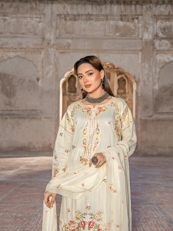 Rang-e-khaas by Feroza Embroidery Airjet Viscose | D-08
