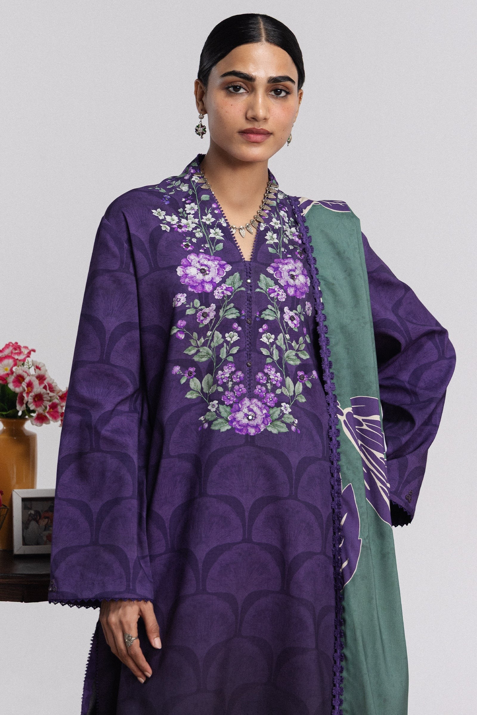 Mira-1A | Coco Prints by Zara Shahjahan Unstitched 3 Piece Linen