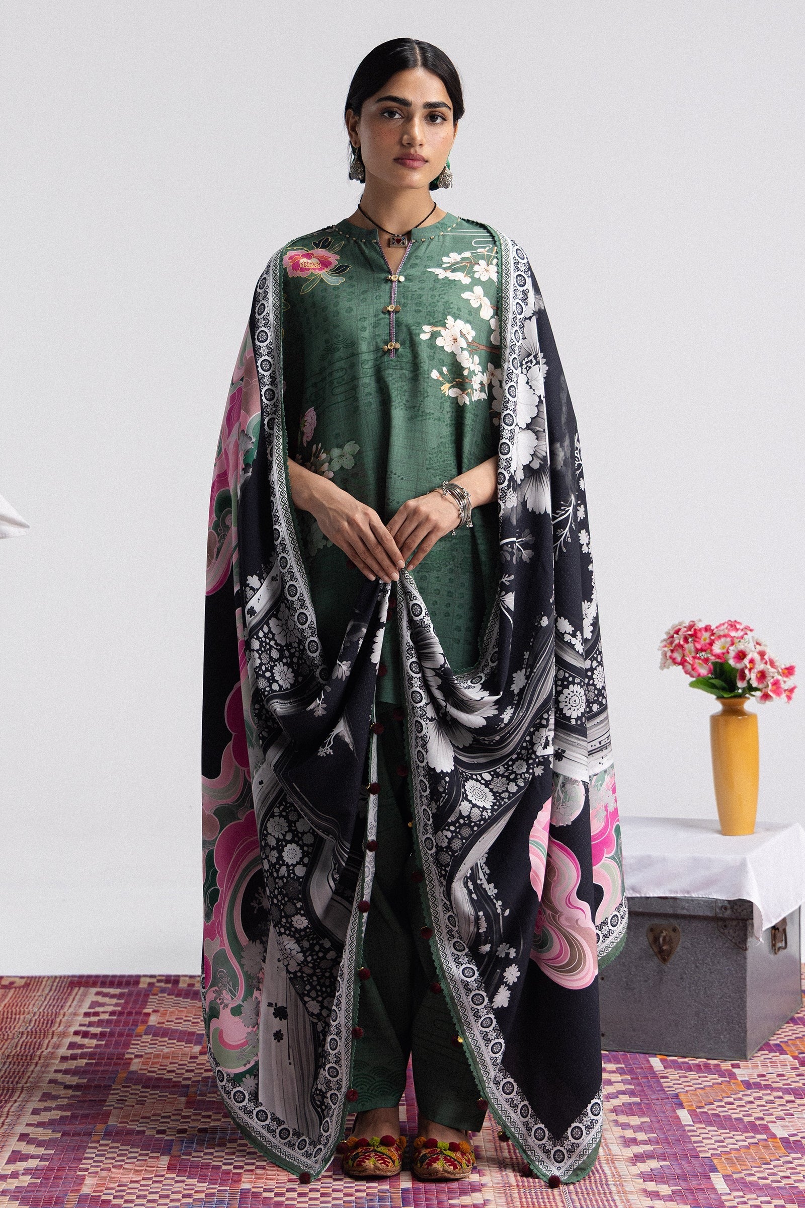 Hana-2B | Coco Prints by Zara Shahjahan Unstitched 3 Piece Linen