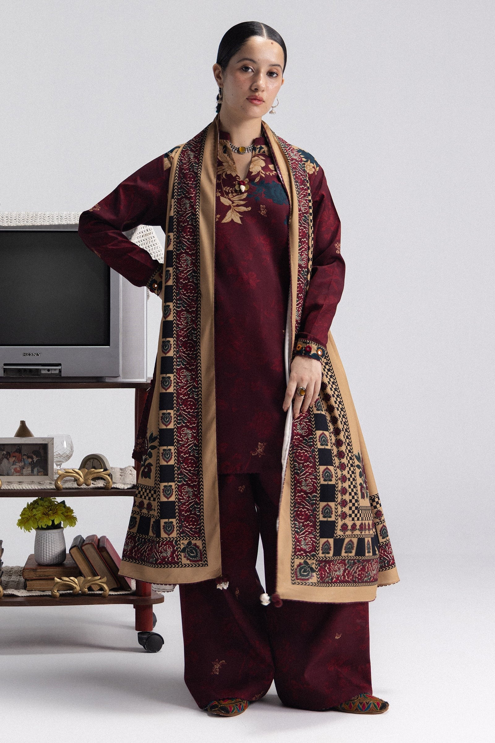 Iris-8A | Coco Prints by Zara Shahjahan Unstitched 3 Piece Linen