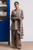 Elowen-7B | Coco Prints by Zara Shahjahan Unstitched 3 Piece Linen