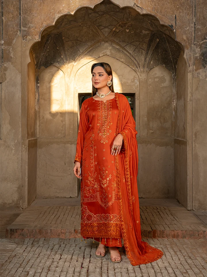 Rang-e-khaas by Feroza Embroidery Airjet Viscose | D-04
