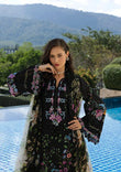 1B BLACK THRONE | Embroidered Lawn 3 Piece Unstitched Suit