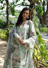 4B MINT MEADOW| Embroidered Lawn 3 Piece Unstitched Suit