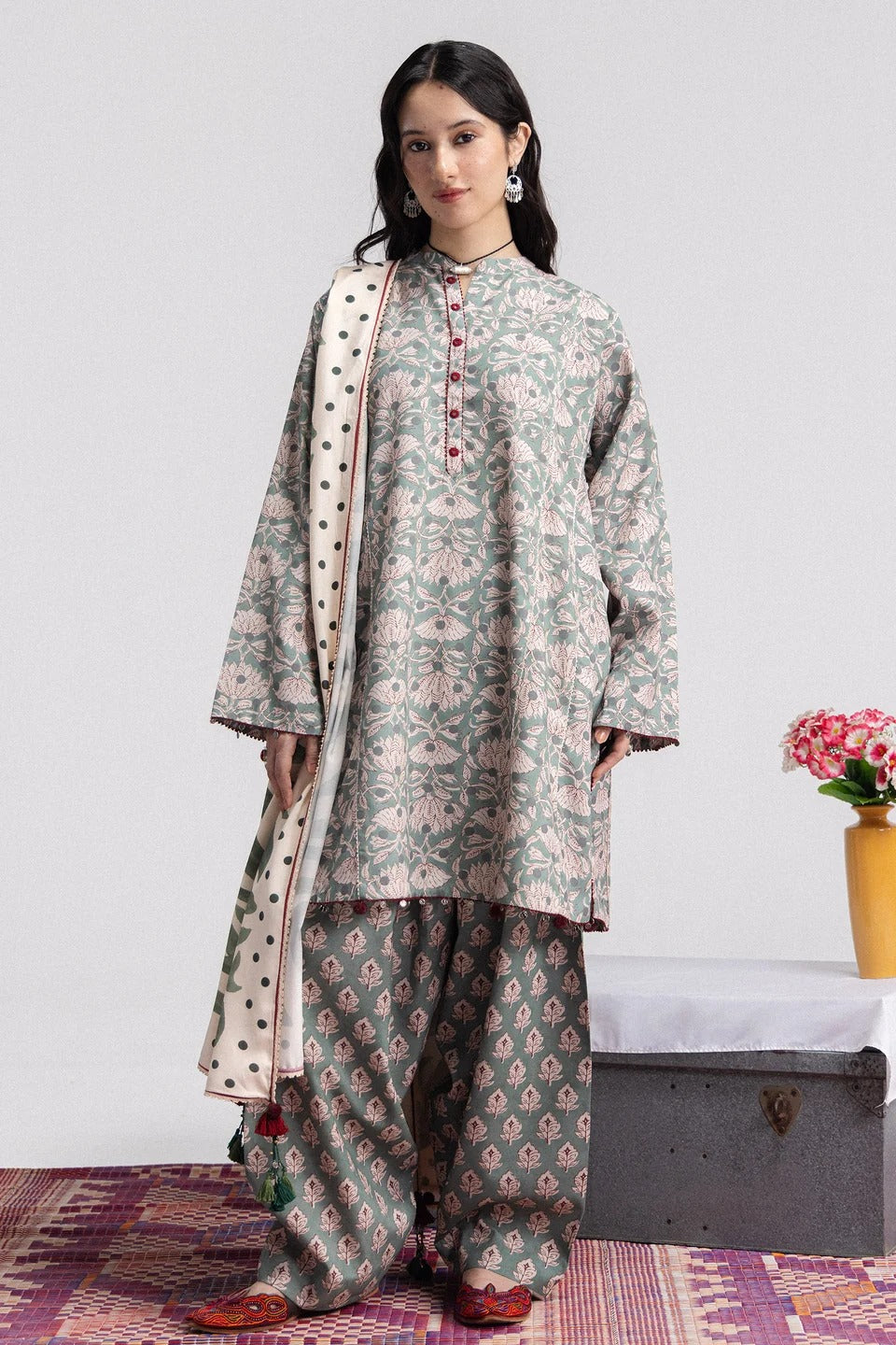 Elowen-7A | Coco Prints by Zara Shahjahan Unstitched 3 Piece Linen